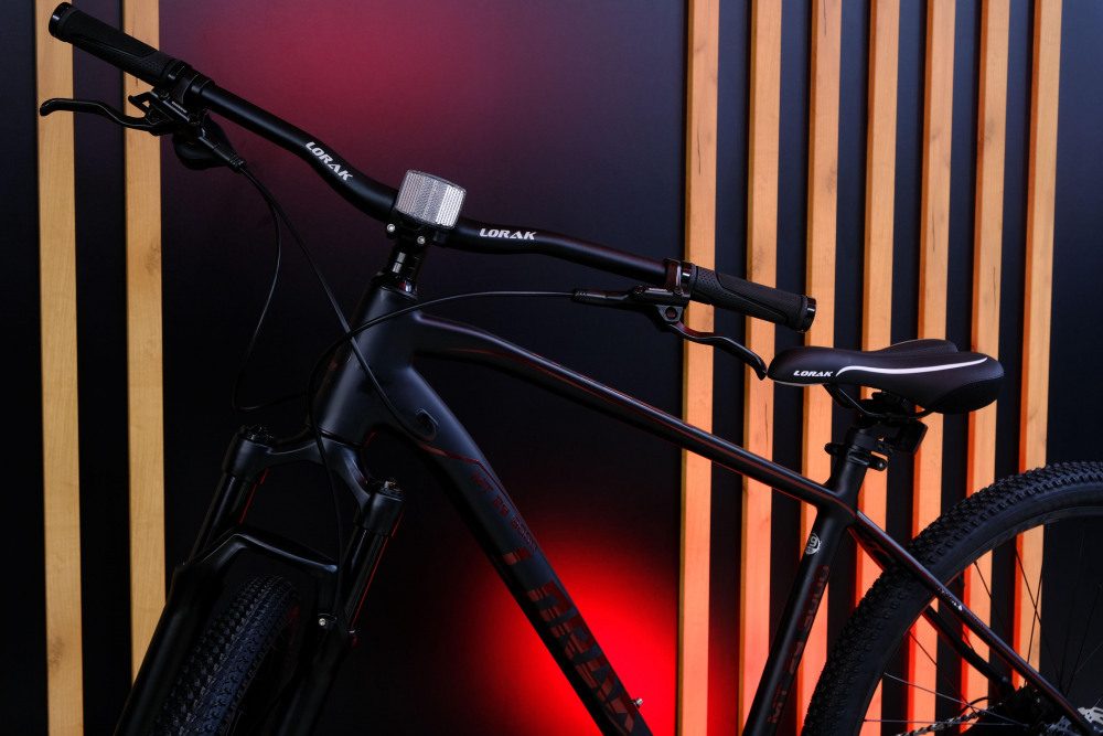 LORAK MT 29 - 3000 Матовый Чёрный/Красный рама 23 (на рост 188-203)